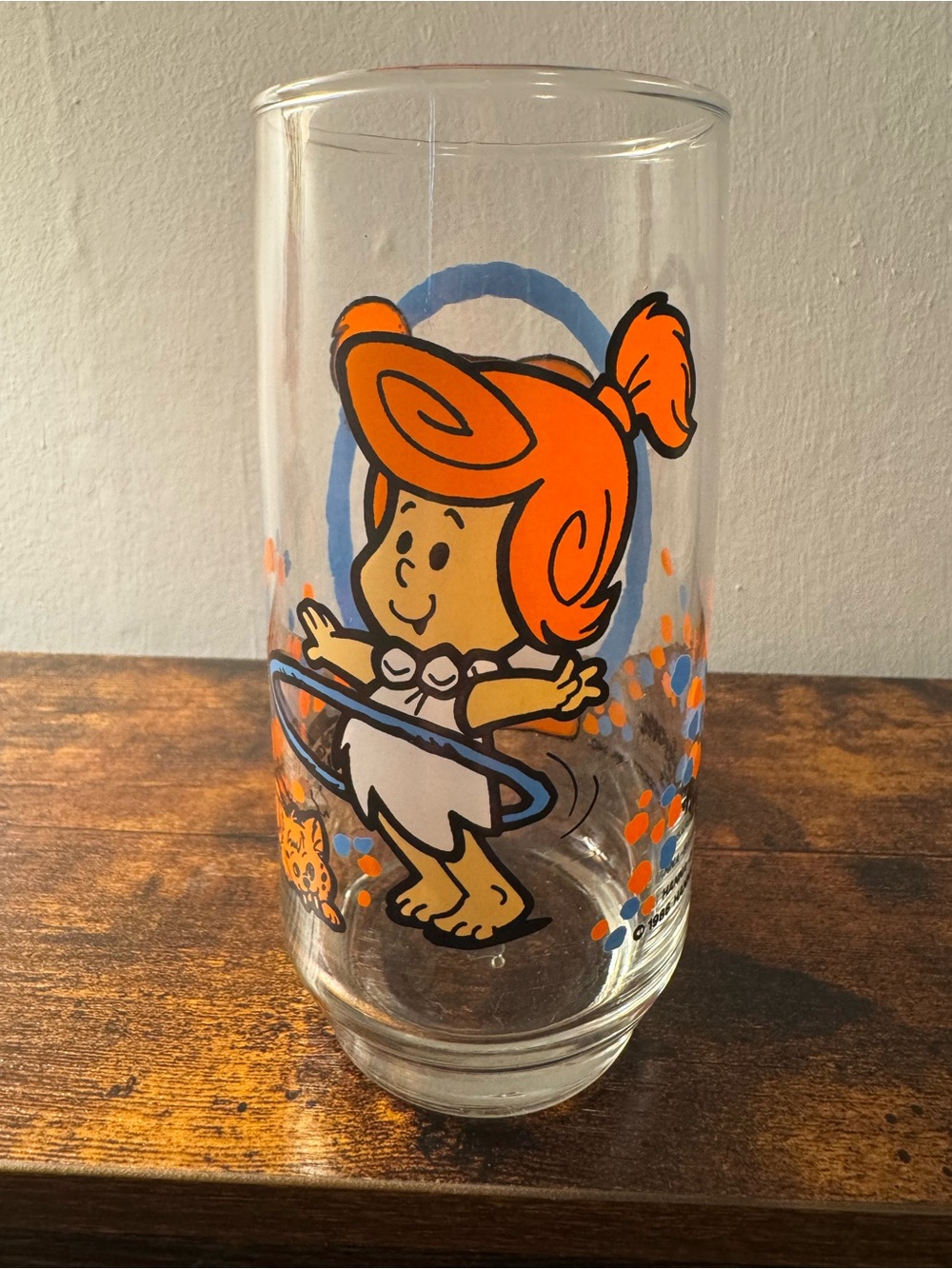 Vintage 1986 Wilma The Flintstone Kids Pizza Hut Collectors Glass - Picture 4 of 8